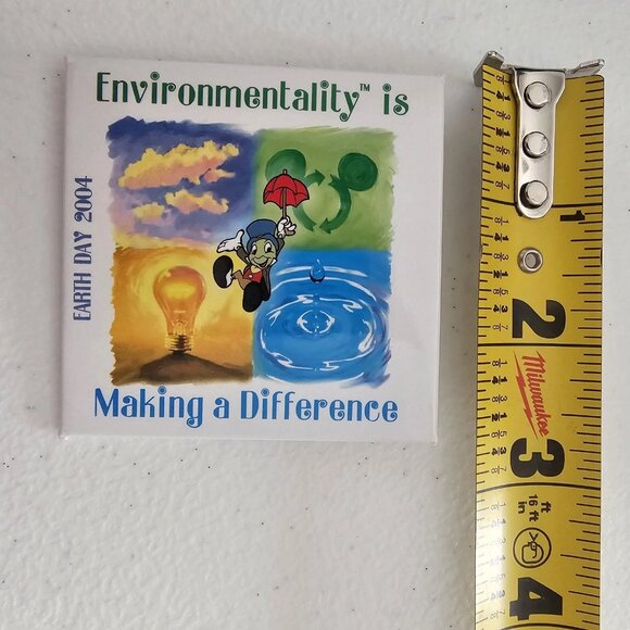 BUNDLE Disney Jiminy Cricket Earth Day 2003 - 2006 Environmentality Pin Back - Picture 8 of 16